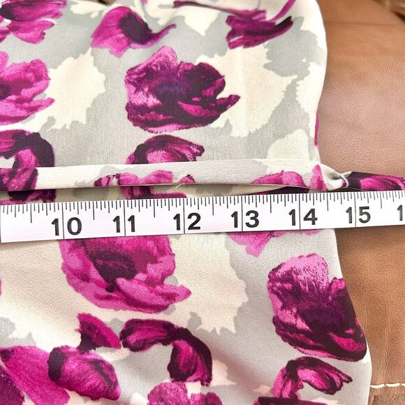 Banana Republic Purple Floral Sleeveless Maxi Ruffles NWOT Size 4 - Picture 14 of 15